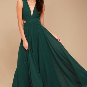 Lulus Black Cutout Maxi Dress NWT